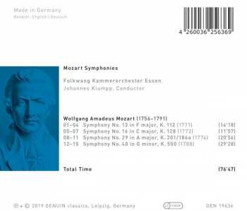 CD Wolfgang Amadeus Mozart: Symphonies   Nos. 13, 16, 29 And 40