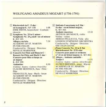 CD Wolfgang Amadeus Mozart: The Best Of Wolfgang Amadeus Mozart