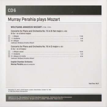 12CD/Set di cofanetti Wolfgang Amadeus Mozart: The Piano Concertos
