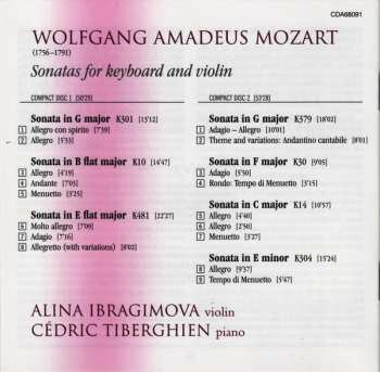 2CD Wolfgang Amadeus Mozart: Violin Sonatas K10, 14, 30, 301, 304, 379