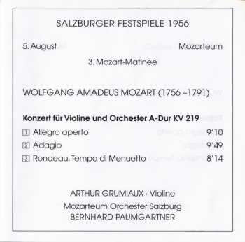 2CD/Set di cofanetti Arthur Grumiaux: Violinkonzert A-Dur KV 219