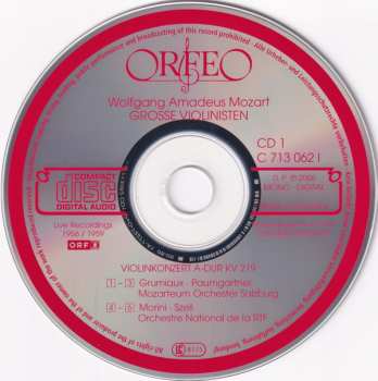 2CD/Set di cofanetti Arthur Grumiaux: Violinkonzert A-Dur KV 219