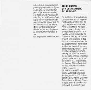 CD Berliner Philharmoniker: Violinkonzerte • Violin Concertos • No. 3 KV 216 & No. 5 KV 219