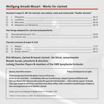 CD Wolfgang Amadeus Mozart: Works For Clarinet