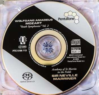 SACD Wolfgang Amadeus Mozart: Youth Symphonies, volume 2