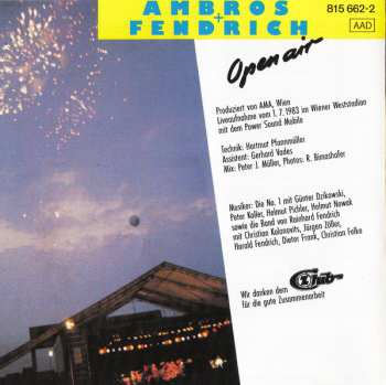 CD Wolfgang Ambros: Open Air