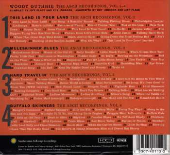 4CD/Set di cofanetti Woody Guthrie: The Asch Recordings Vols. 1-4