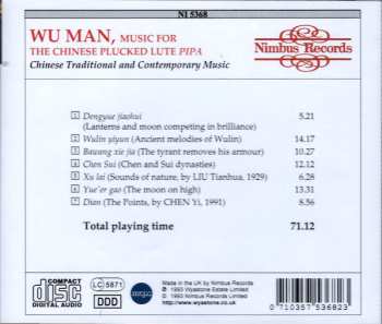 CD Wu Man: Chinese Music For The Pipa