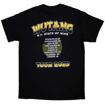 Merce Wu-Tang Clan: Wu-tang Clan Unisex T-shirt: Tour '23 Slanted Logo State Of Mind (back Print & Ex-tour) (small) S
