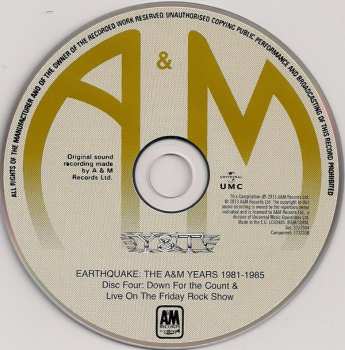 4CD/Set di cofanetti Y & T: Earthquake - The A&M Years