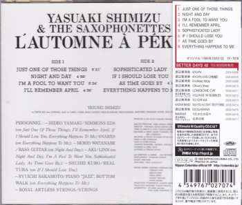 CD Yasuaki Shimizu: L'Automne À Pékin