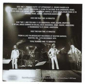 2CD Yes: Boston Garden