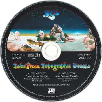 2CD Yes: Tales From Topographic Oceans