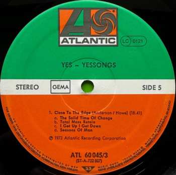 3LP Yes: Yessongs