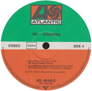 3LP Yes: Yessongs