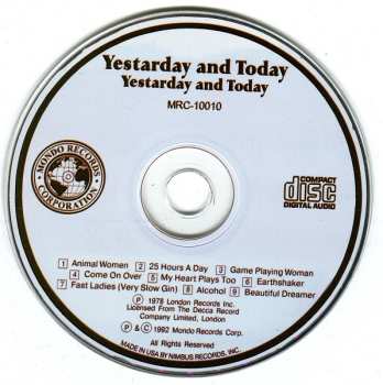 CD Y & T: Yesterday And Today