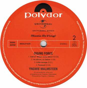 LP Yngwie Malmsteen: Rising Force