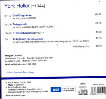 CD York Höller: String Quartets (And More)
