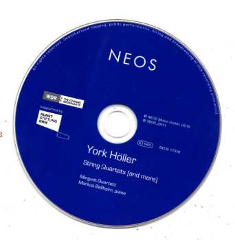 CD York Höller: String Quartets (And More)