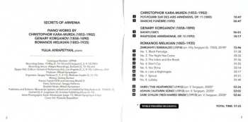 CD Yulia Ayrapetyan: Secrets Of Armenia (Piano Works By Kara-Murza · Korganov · Melikian)