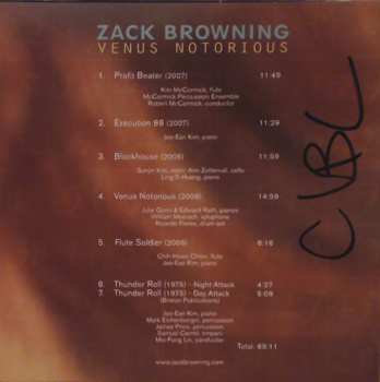 CD Zack Browning: Venus Notorious