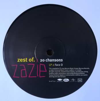 2LP Zazie: Zest Of. 20 Chansons