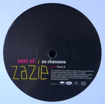 2LP Zazie: Zest Of. 20 Chansons