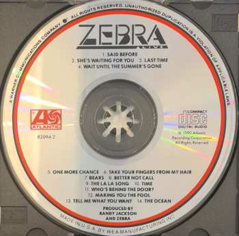 CD Zebra: Zebra Live