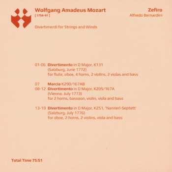 6CD/Set di cofanetti Zefiro: The Mozart Collection