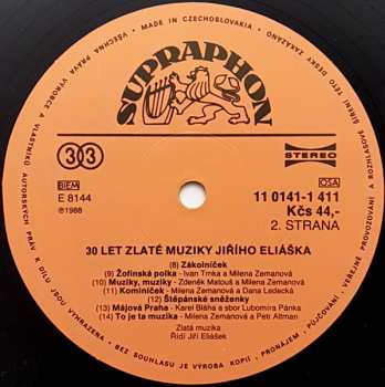 LP Zlatá Muzika: 30 Let Zlaté Muziky Jiřího Eliáška