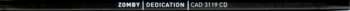 CD Zomby: Dedication