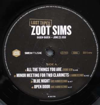 LP Zoot Sims: Baden-Baden – June 23, 1958