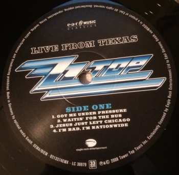 2LP ZZ Top: Live From Texas LTD